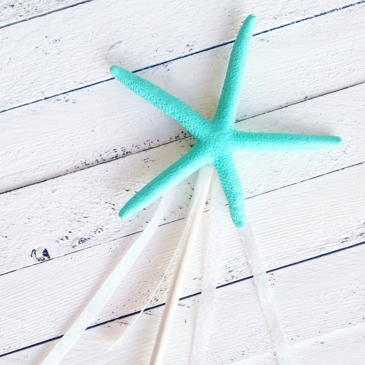 Starfish wand mermaid princess party decor favor baby shower
