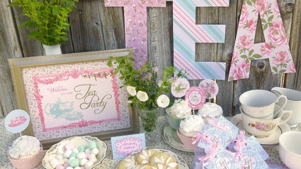 tea party baby shower decorations