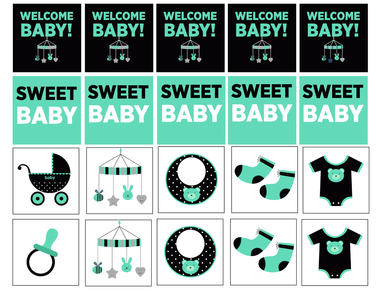 “SWEET BABY” letters