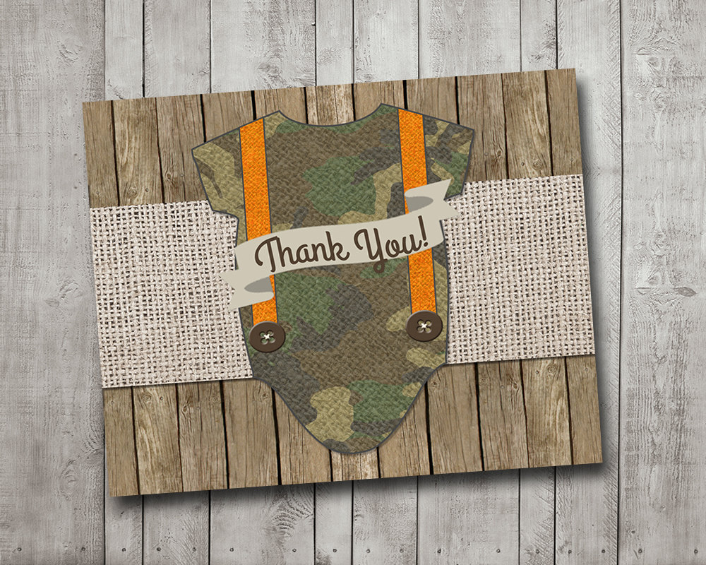 Boy Baby Shower Thank You Card